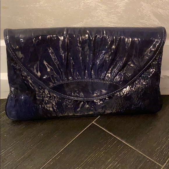 dark navy clutch